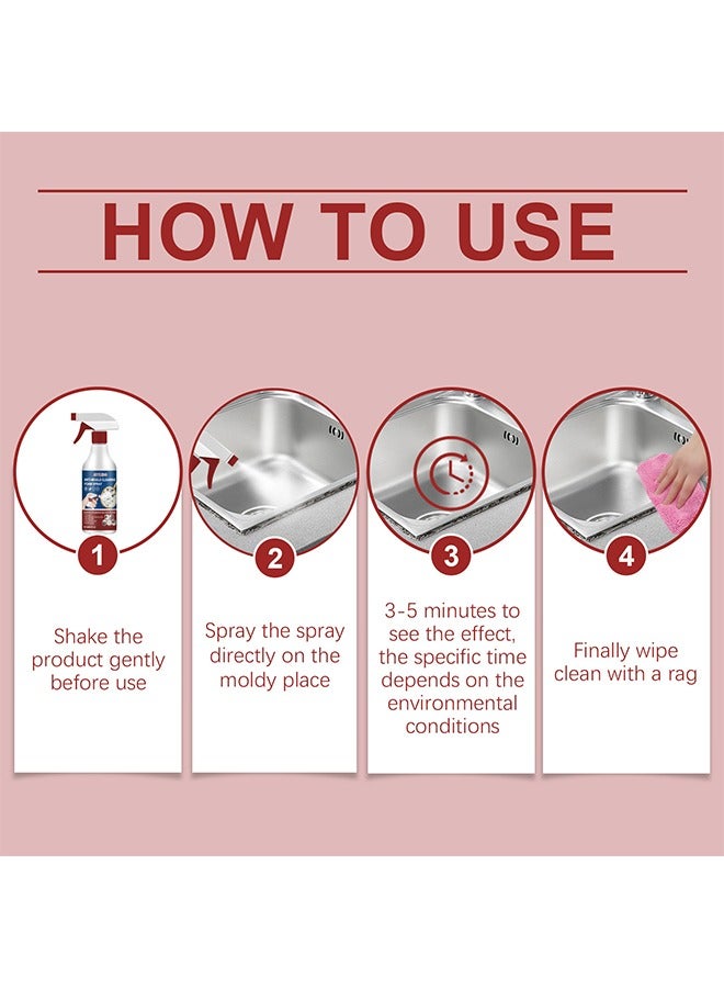 جايسوينغ بخاخ رغوة التنظيف المضاد للعفن من JAYSUNG – مزيل البقع القوي – منظف بقع العفن – للجدران والبلاط والمطابخ والحمامات - Image 3