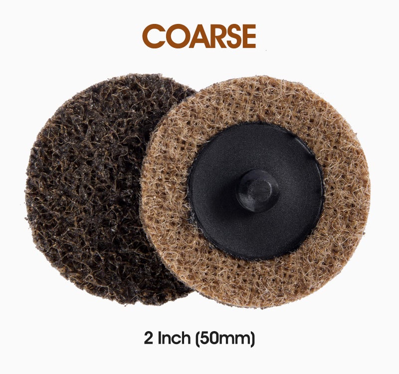 S SATC 25PCS Quick Change Roll Lock Disc, 2 Inch Sanding Discs Surface Conditioning Disc for Die Grinder Surface Prep Strip Grind Polish Burr Finish Rust Paint Removal (Coarse) - Image 2