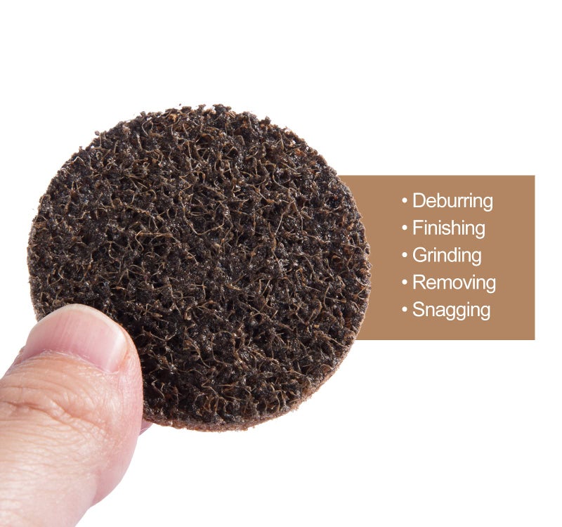 S SATC 25PCS Quick Change Roll Lock Disc, 2 Inch Sanding Discs Surface Conditioning Disc for Die Grinder Surface Prep Strip Grind Polish Burr Finish Rust Paint Removal (Coarse) - Image 4