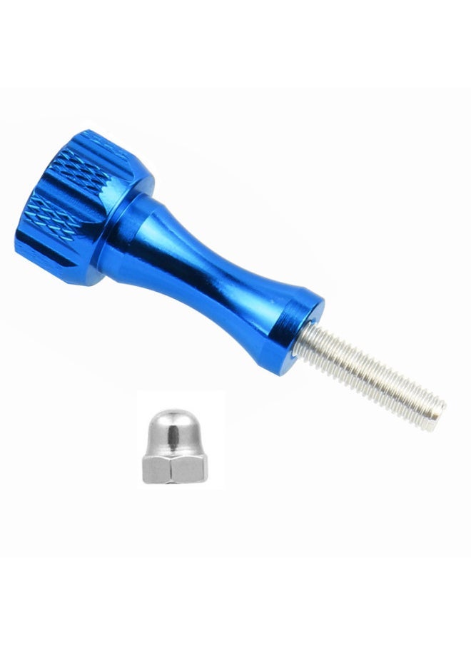 Suitable For GoPro11/10 Insta360 X3/2 Motion Camera Long And Short Screw Aluminum Alloy Fixed Screw Wire-Color:Long Nut Dark Blue - Image 1