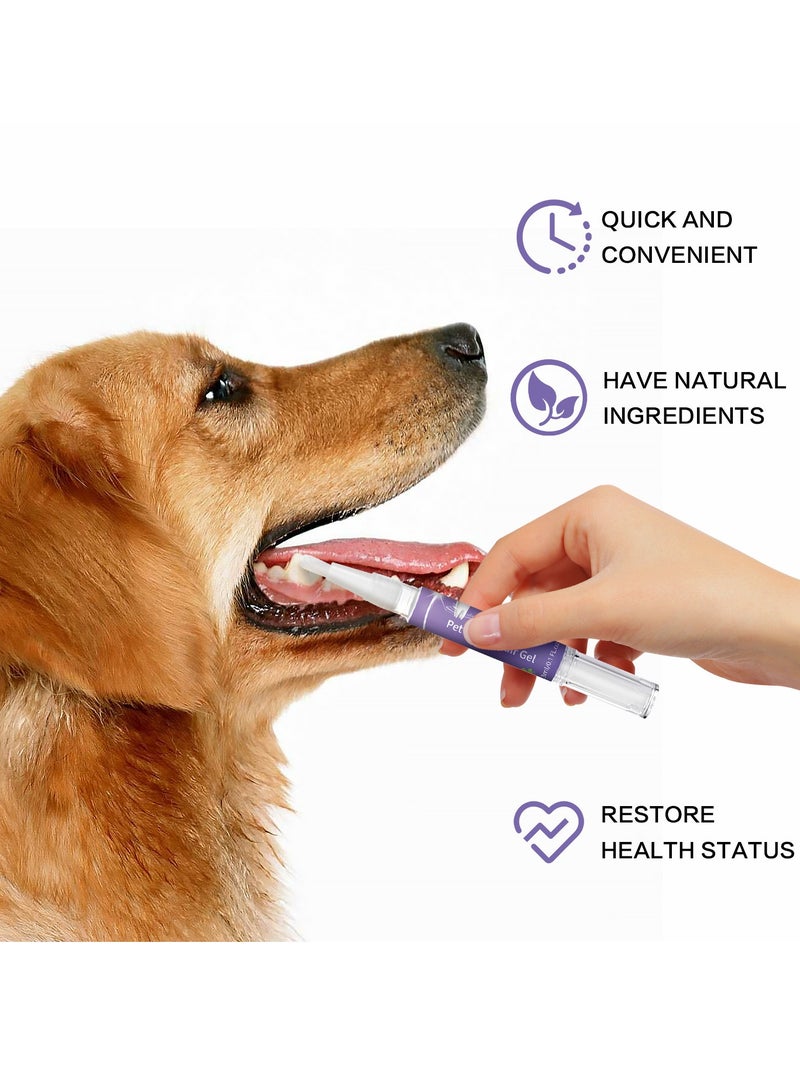Tanwer Cat and Dog Pet Tooth Cleaning Pen Oral Cleaning Removing Odor and Tooth Stain Removing gel 3ml - Image 3