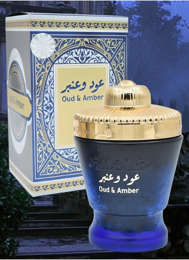 الماس للعطور 2 قطع بخور عود وعنبر 50 جرام  - Image 2
