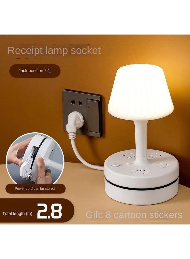 Bluejw Intelligent Voice Control Bedroom Desk Lamp Bedside Lamp Plug-in Desktop Bedside Table Socket Nightlight Light Luxury High Sense - Image 1
