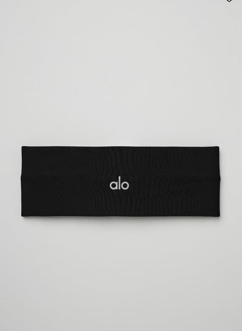 alo ALO Yoga Headband - Elastic - Fitness Outdoor - Sports - Anti-slip - Sticky Headband - Black  - Image 1