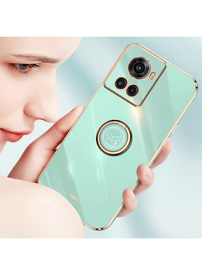 erorex Case For OnePlus Ace XINLI Straight Edge 6D Electroplate TPU Phone Case with Ring Holder - Image 5