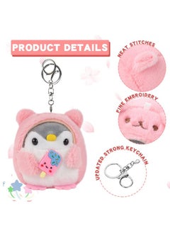 2 Pcs Small Stuffed Animals Penguin Plush Toy With Keychain Award Goodie Bag Fillers Penguin Plushies Animal Toy Easter Party Favors (Blue, Pink) - pzsku/Z87C75FDB623D944AE838Z/45/_/1734347331/8a514ddc-1329-45bb-a2d4-bdcb67ea718c