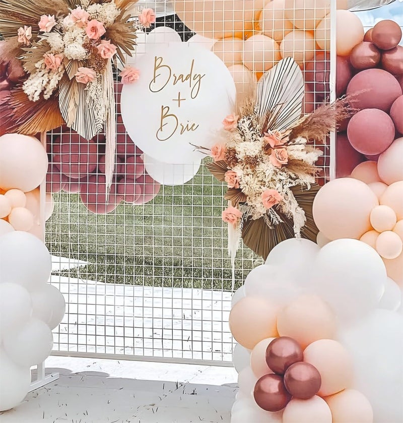 YOURS DECOR Balloon Decoration Kit - 52 Pcs White, Peach, Dusty Pink & Rose Gold Balloon for Birthday, Weddings, Anniversary & New Year Events Garland Set | Birthday Decoration Items for Kids & Adults - Image 4