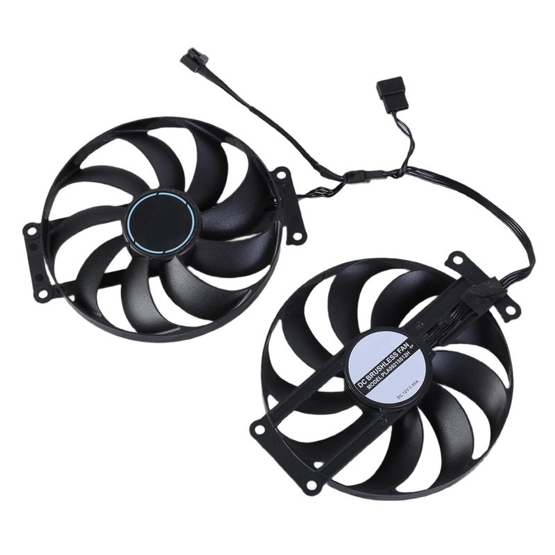 مروحة تبريد وحدة معالجة الرسومات 6Pin 9CM لمشتت حر��رة بطاقة الرسوميات RTX2060 2070 مع ثبات أثناء الاستخدام المكثف، رادياتير الكمبيوتر المحمول، تبريد وحدة معالجة الرسومات لتحرير الفيديو - Image 5