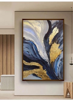 Artsense Artsense Premium canvas print abstract painting for wall decoration 20x30 inches art print for living room bedroom office etc 50x75 cm oil marble 
