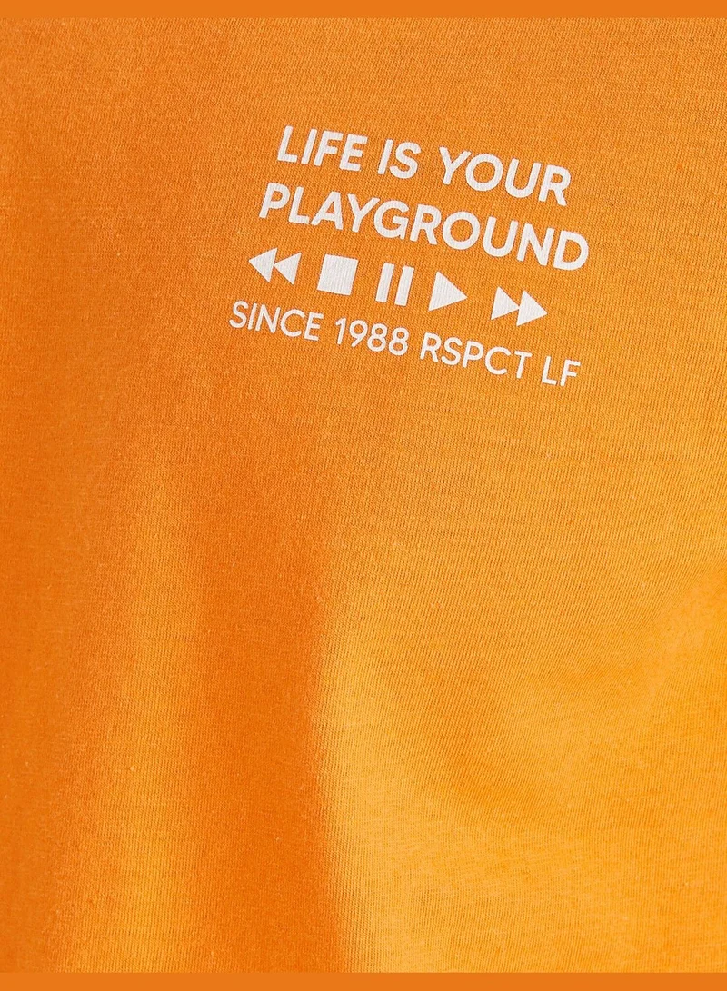 KOTON Printed T-Shirt Cotton