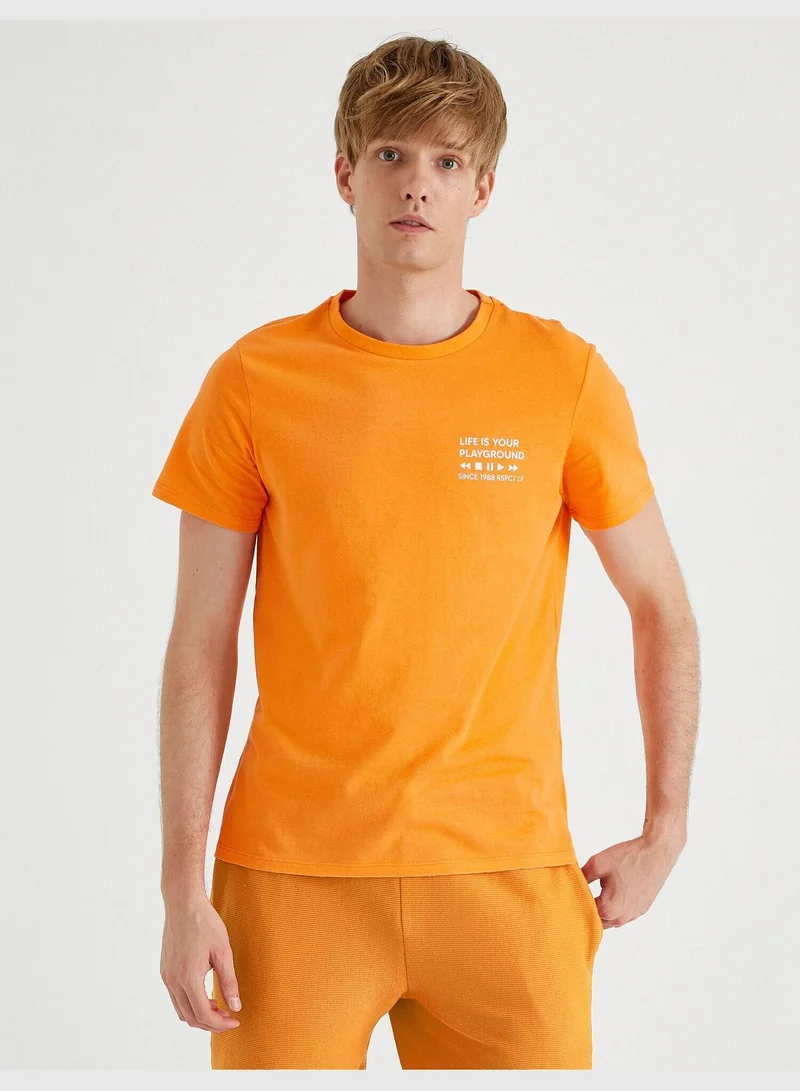 KOTON Printed T-Shirt Cotton