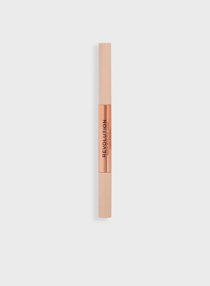 REVOLUTION Fluffy Brow Filter Duo Dark Brown