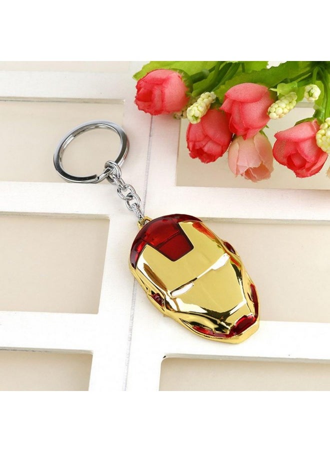 Upbeat - UPBEAT Ironman Face Mask Keychain I Marvel Superhero Keyring | Ironman Accessory I Avengers I Marvel collectibles I Ironman accessories I Tony Stark I Gift I Children I Car I Bike I Birthday - Image 1