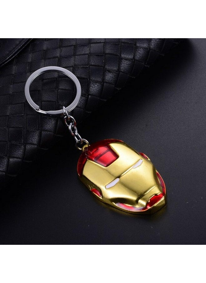 Upbeat - UPBEAT Ironman Face Mask Keychain I Marvel Superhero Keyring | Ironman Accessory I Avengers I Marvel collectibles I Ironman accessories I Tony Stark I Gift I Children I Car I Bike I Birthday - Image 1