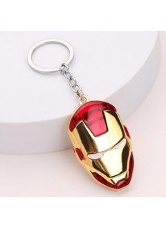 UPBEAT Ironman Face Mask Keychain I Marvel Superhero Keyring | Ironman Accessory I Avengers I Marvel collectibles I Ironman accessories I Tony Stark I Gift I Children I Car I Bike I Birthday