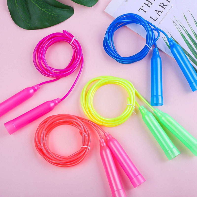 Elcoho 15 Pack Colorful Kids Jump Rope Set Adjustable Plastic Kids Jump Rope Skipping Rope Outdoor Jump Ropes Great Party Favor - Image 5