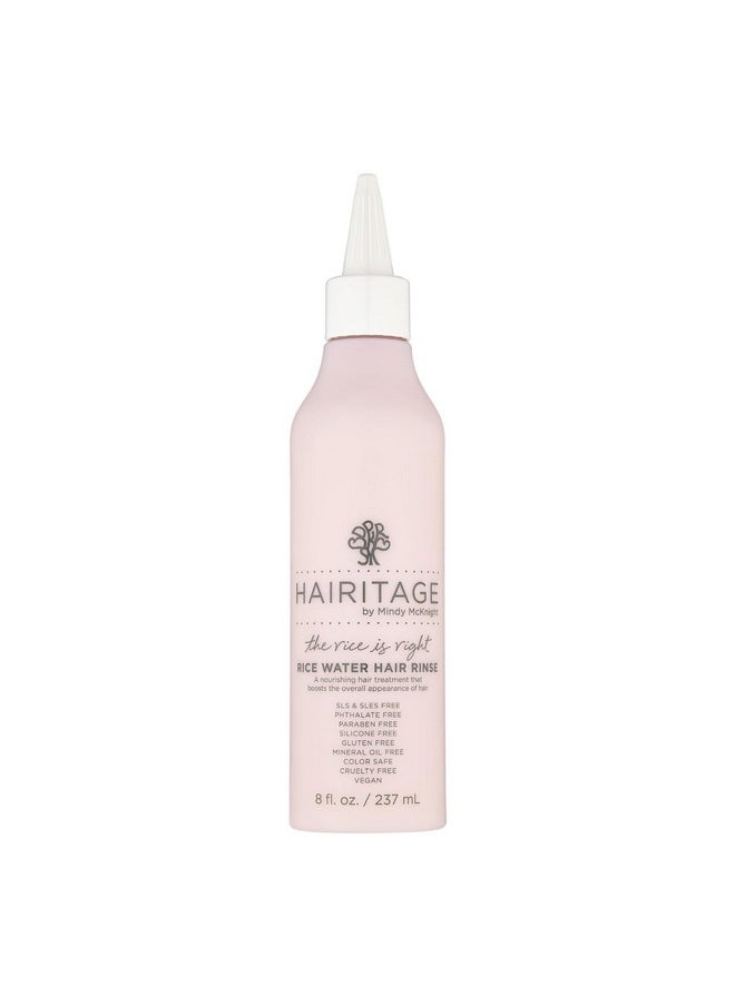Hairitage Hairitage The Rice Is Right Rice Water Hair Rinse with Rosemary + Quinoa - Nourishes Hair Follicles + Restores Hair Vitality - Thickening + Volumizing - Vegan for All Hair Types, 8 oz  - Image 1