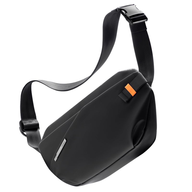 Inateck Sling Bag X-Lite, 4L Light Spacious Crossbody Shoulder Chest Bag with Quick-adjust Strap, Water-resistant Waist Fanny Pack for Men, Women, Travel, Cycling, Hiking, Work, Sports, Black - Image 1