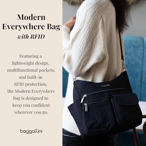 Baggallini womens Modern Everywhere Bag, Black, One Size US - Image 2