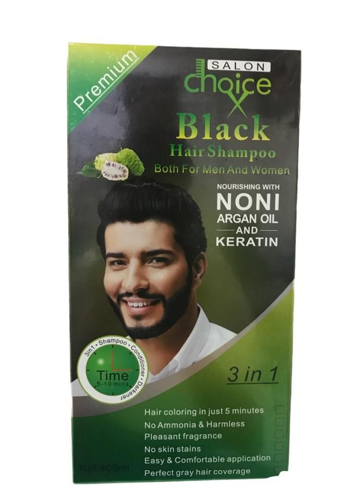 premium choice black hair shampoo both for men and women