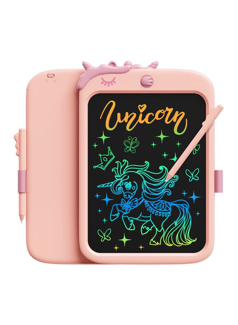 Colourful LCD Writing Tablet for Kids 10 Inch Erasable Writing Tablet with Lock Function Kids Drawing Pad for Painting Drawing for 3 4 5 6 7 8 Year Old Girls Boys - Image 1