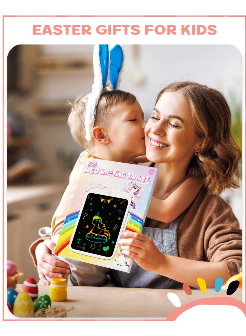 Colourful LCD Writing Tablet for Kids 10 Inch Erasable Writing Tablet with Lock Function Kids Drawing Pad for Painting Drawing for 3 4 5 6 7 8 Year Old Girls Boys - Image 3