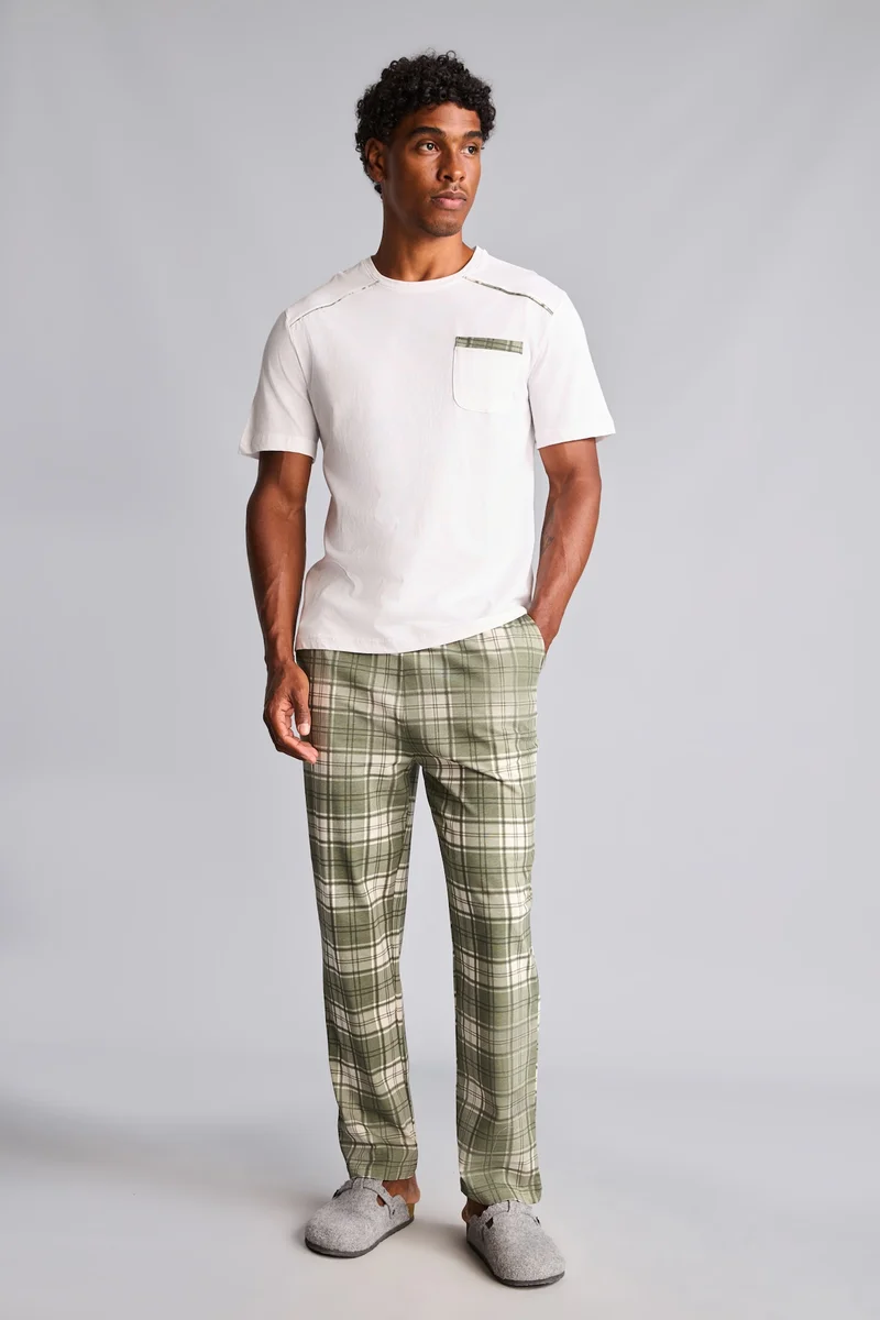 100% Cotton New Regular Fit 2 Piece Pyjama Set