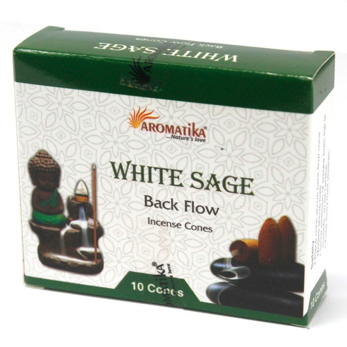 Aromatica Backflow Incense Cones White Sage