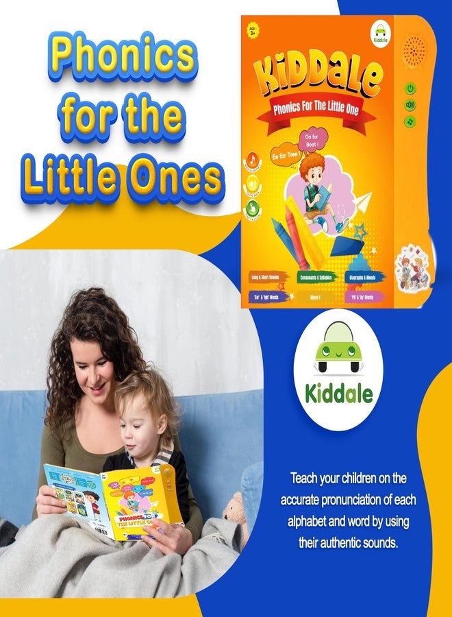 Kiddale 2-in-1 Learning Pack - Phonics Sound Book & Non-Sound Vocabulary Builder for Early Learners - Image 3