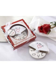 Kate Aspen Kate Aspen "A Slice of Love" Stainless Steel Pizza Cutter Wheel in Miniature Pizza Box, Wedding Favor, Bridal Shower Favor, Stocking Stuffers, Guest Prizes  - Image 2