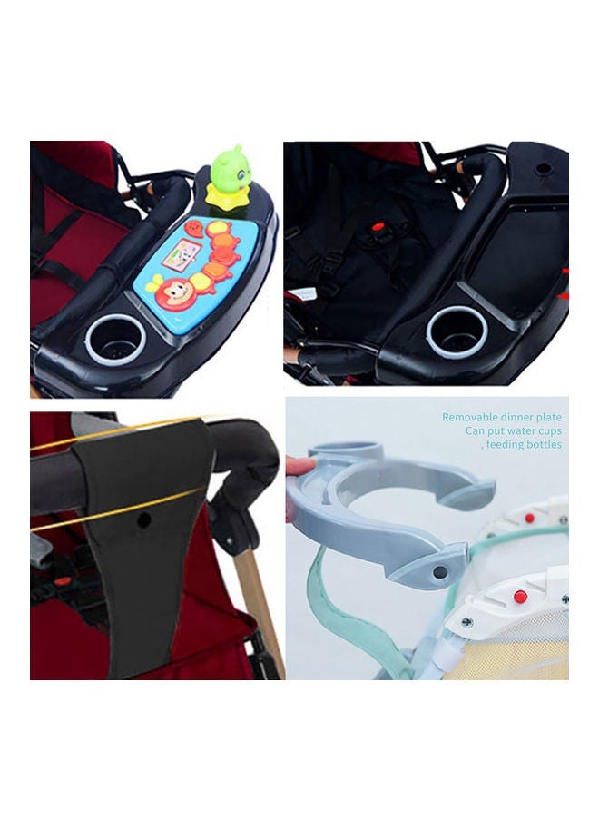 Two Way Push Baby Stroller With Adjustable Handles Blue