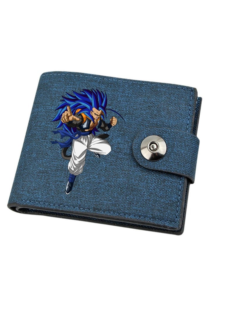 KUYING Anime Dragon Ball Short Wallet Snap Wallet 
