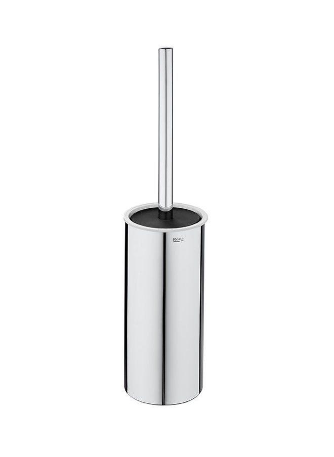 Roca - Floor Standing Toilet Brush Holder-Silver - Image 1