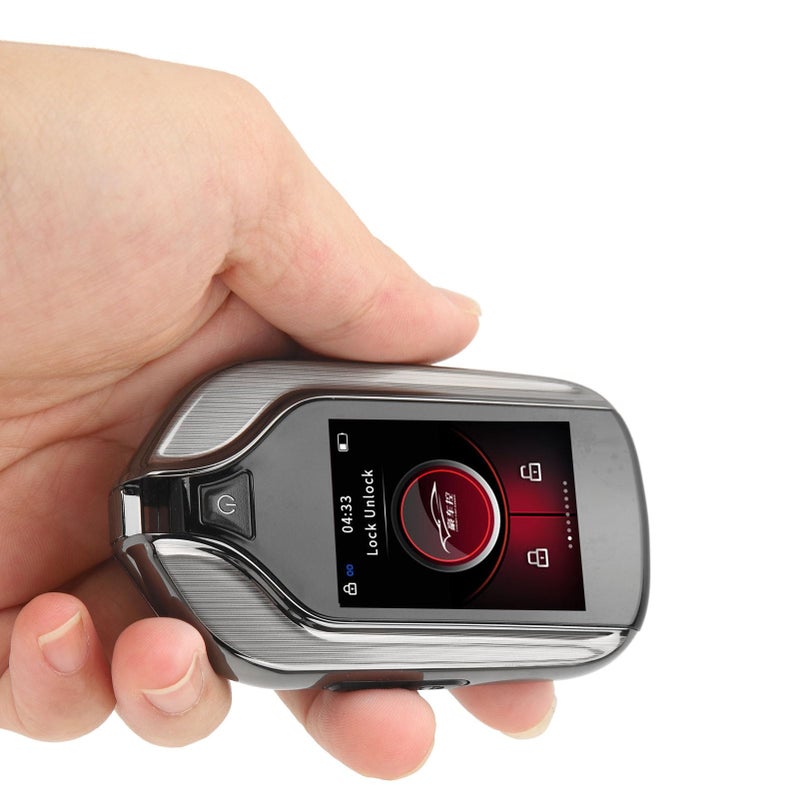 Universal LCD Touch Screen Keyless Entry Remote Start Stop Engine Car Key Fob - Image 2
