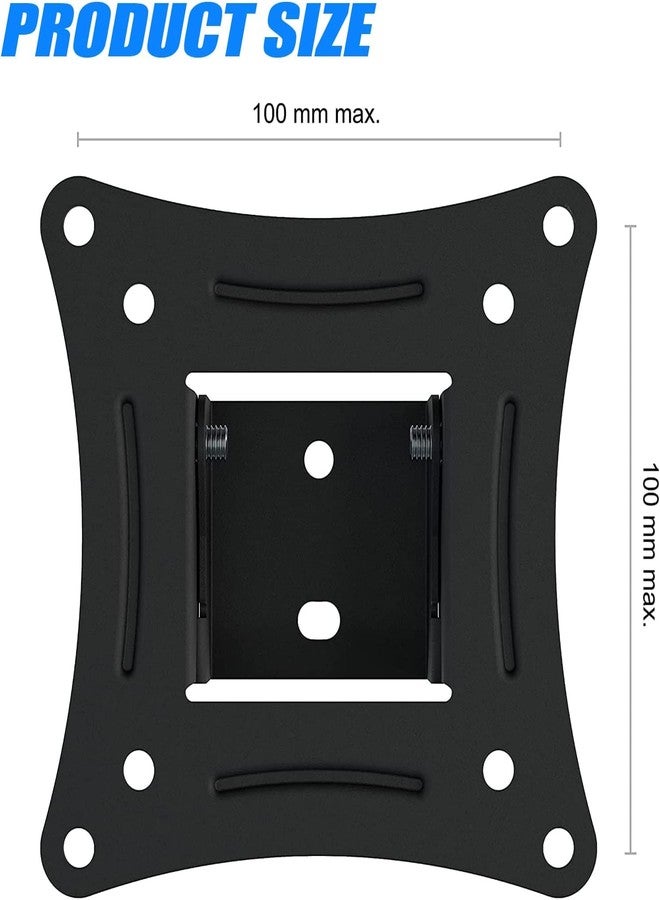 KUNHEHO Tilting TV Wall Mount Monitor Wall Mount Camper 14-24 Inch LED LCD Small Monitor Bracket with Screw - Image 3