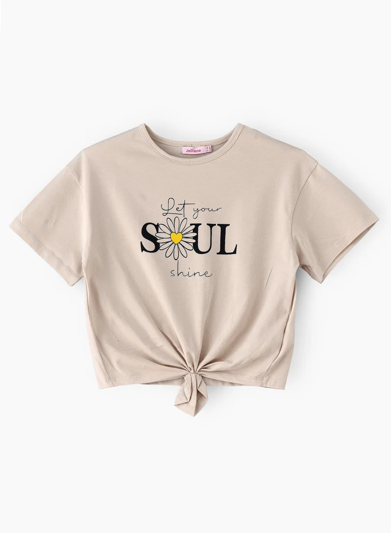 Jelliene Sunshine Squad: Girls' Comfy Cotton Tees Playful Prints & Summer Fun