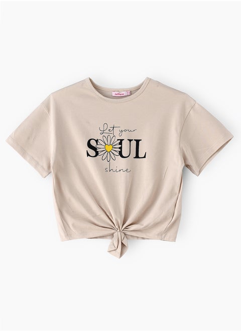 Sunshine Squad: Girls' Comfy Cotton Tees Playful Prints & Summer Fun
