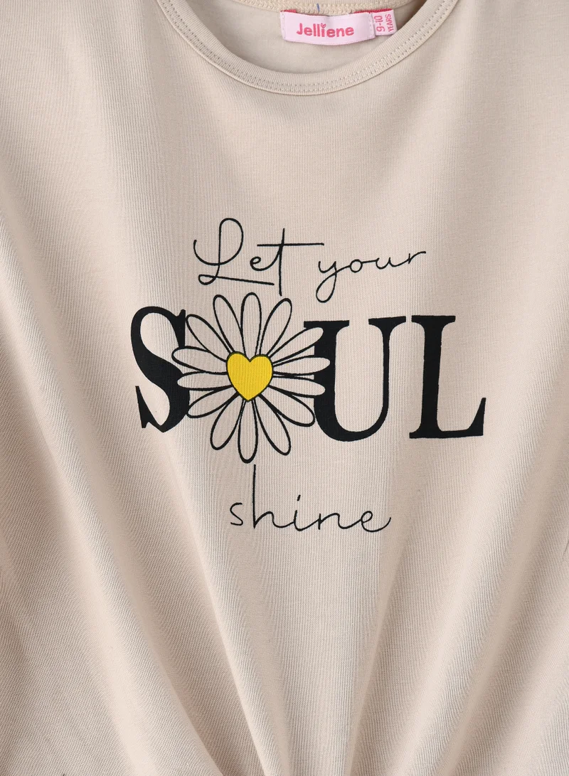 Jelliene Sunshine Squad: Girls' Comfy Cotton Tees Playful Prints & Summer Fun