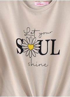 Jelliene Sunshine Squad: Girls' Comfy Cotton Tees Playful Prints & Summer Fun  - Image 3