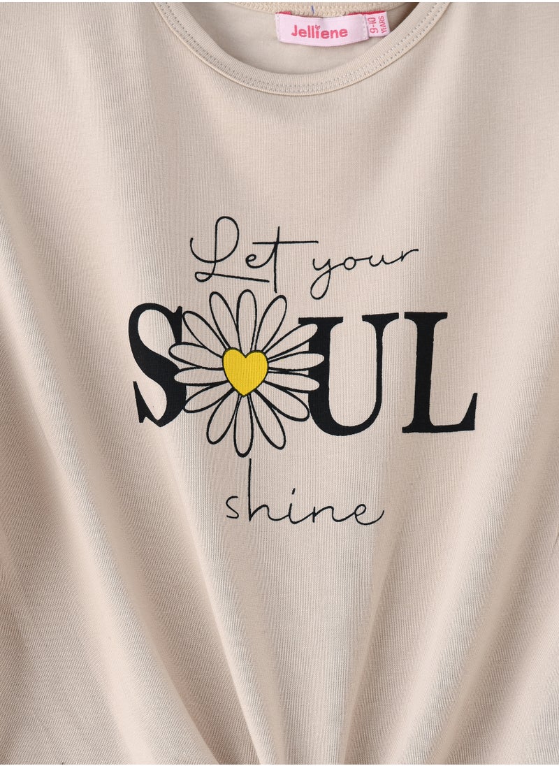 Jelliene Sunshine Squad: Girls' Comfy Cotton Tees Playful Prints & Summer Fun  - Image 3