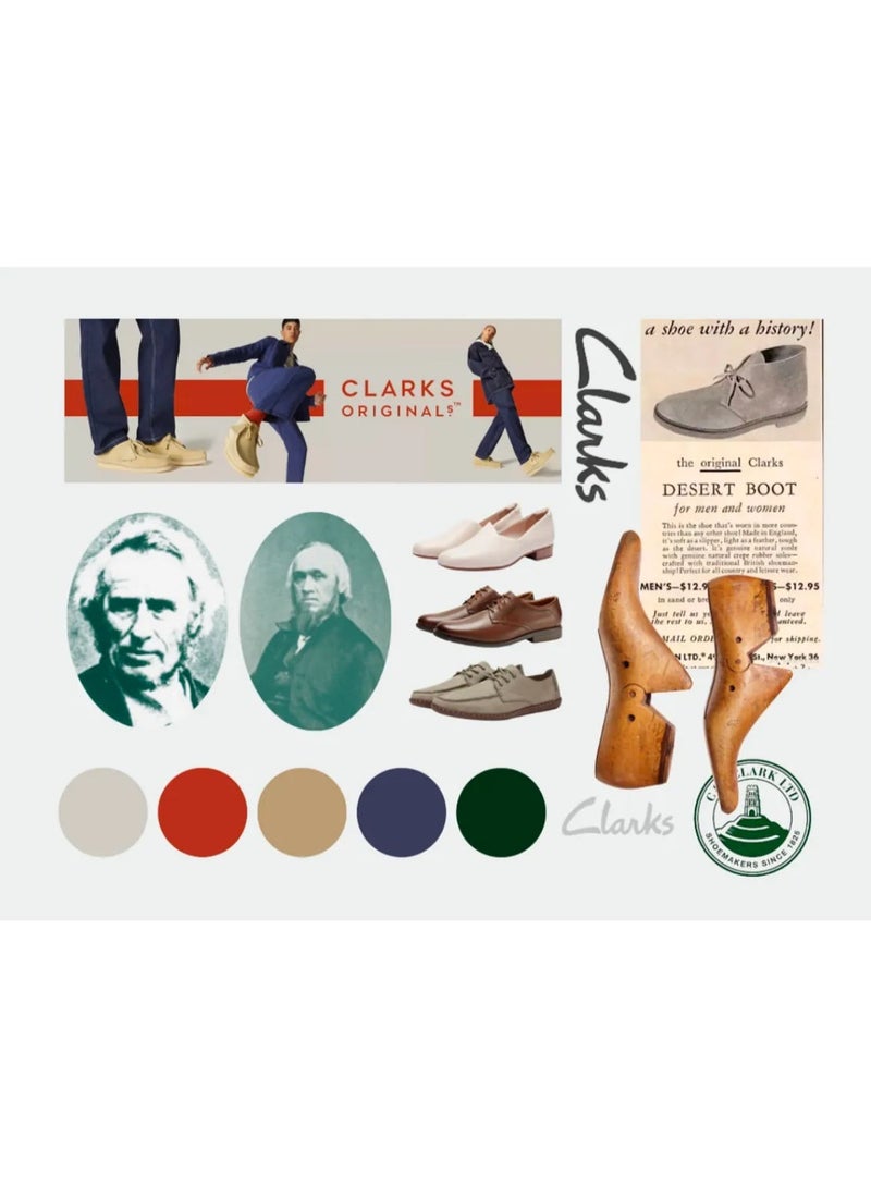 كلاركس حذاء كلاركس والابي  الكاجوال المنخفضة المصنوعة من الجلد المدبوغ - Image 4