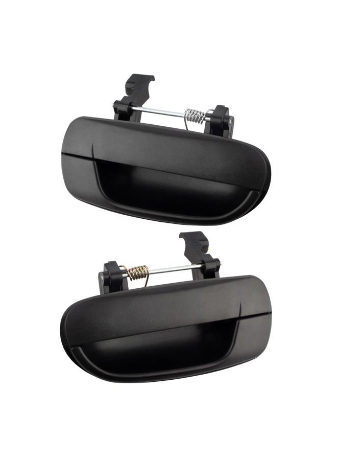 Boxi 80686 80687 Set of 2 Outside Exterior Rear Left and Right Door Handles Replacement for Hyundai Accent 2000 2001 2002 2003 2004 2005 2006 - Textured Black (Replace 83650-25000 83660-25000) - Image 2