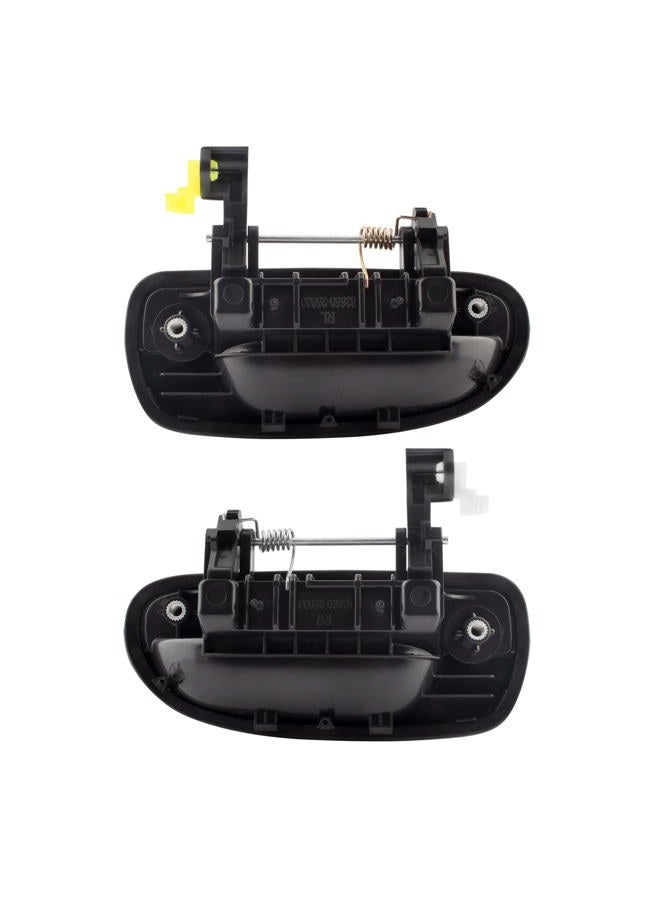 Boxi 80686 80687 Set of 2 Outside Exterior Rear Left and Right Door Handles Replacement for Hyundai Accent 2000 2001 2002 2003 2004 2005 2006 - Textured Black (Replace 83650-25000 83660-25000) - Image 4