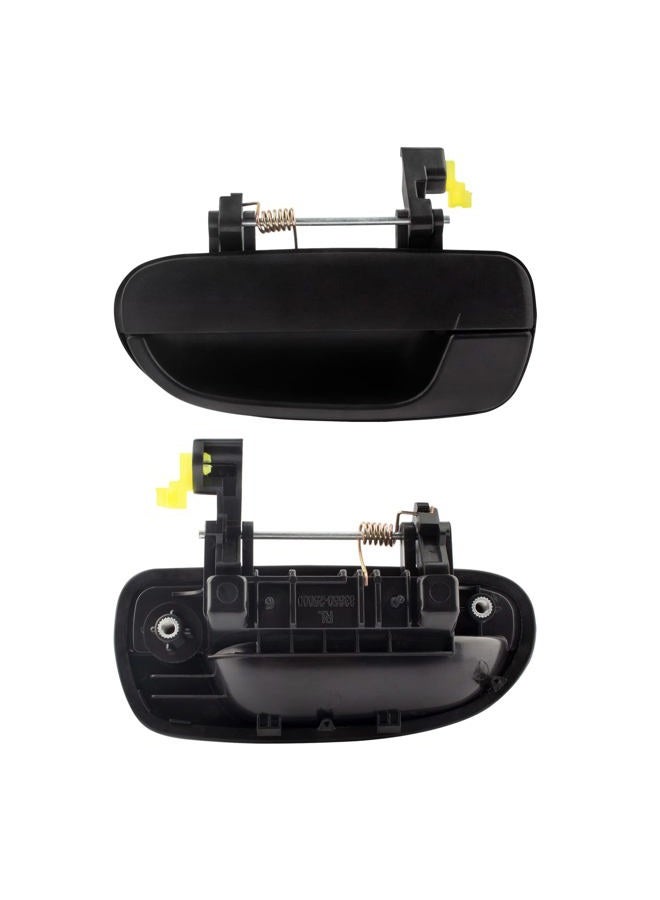 Boxi 80686 80687 Set of 2 Outside Exterior Rear Left and Right Door Handles Replacement for Hyundai Accent 2000 2001 2002 2003 2004 2005 2006 - Textured Black (Replace 83650-25000 83660-25000) - Image 5