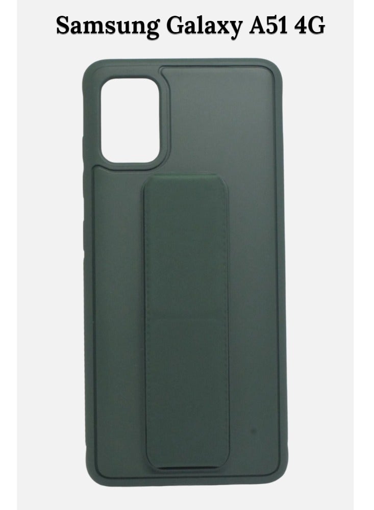 BORTONY Protective Case Cover With Finger Grip Stand For Samsung Galaxy A51 4G - Image 1