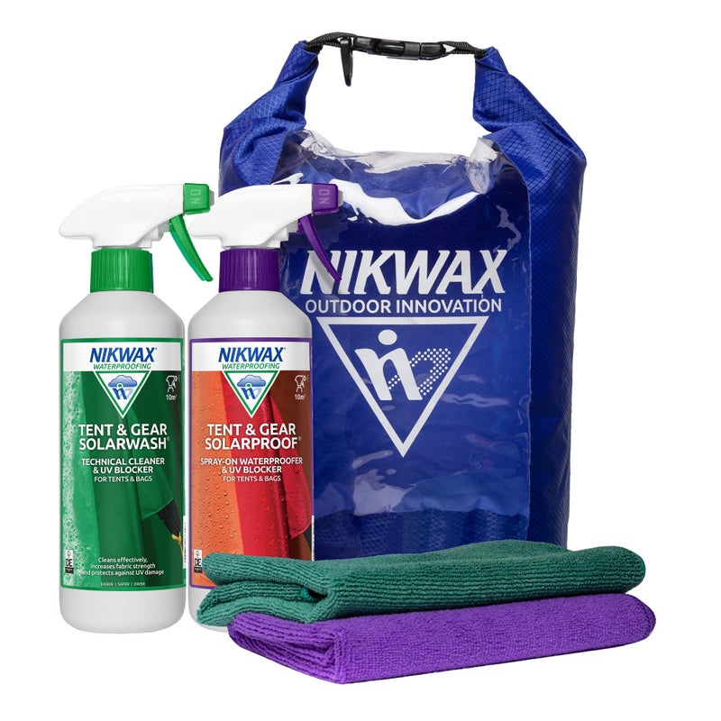 Nikwax Camping Care Kit – cleaning, waterproofing and UV protection for tents and outdoor gear - Image 1