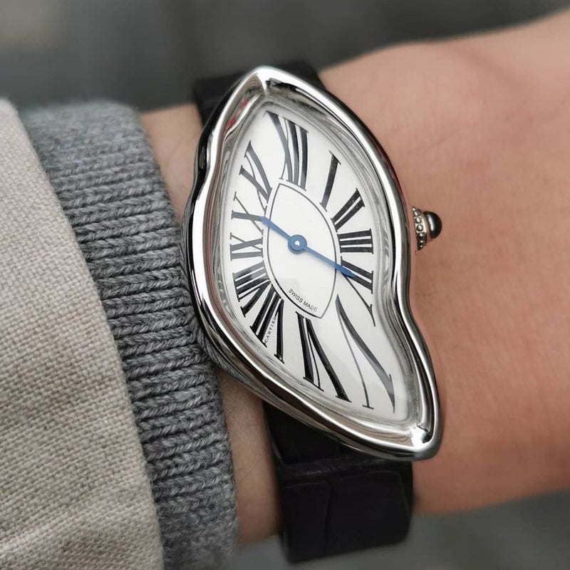 Generic Pre-Owned Crash Melted Twist Mens Swiss Watch 999-plated silver ring  - Image 1