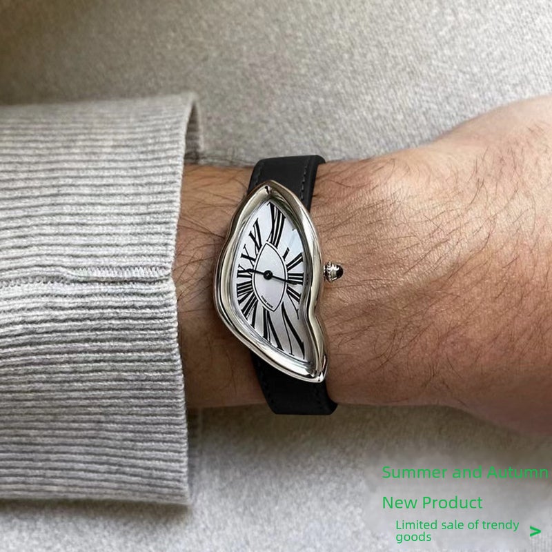 Generic Pre-Owned Crash Melted Twist Mens Swiss Watch 999-plated silver ring  - Image 4