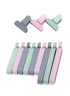 SYOSI Sealing Clips Food Sealing Clips Plastic Bag Sealing Clip Clamp Sealer for Kitchen Snack Bag Clips Crisp Packet Clip Fresh Food Storage Clips Sealer Colorful 12 Pcs  - Image 1