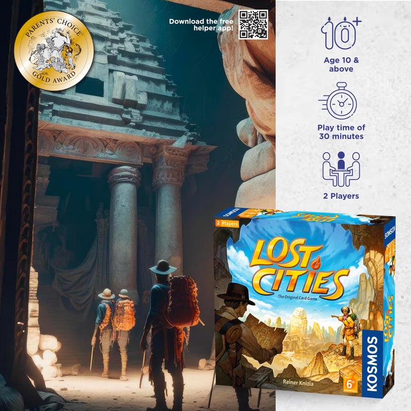Thames & Kosmos Lost Cities Card Game - with 6th Expedition - Image 2